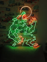 Load image into Gallery viewer, Howling Werewolf Neon Sign, Lycan Wolf Neon Sign, Full Moon Howl Neon Sign

