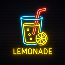 Load image into Gallery viewer, Lemonade Neon Sign – Lemon Drink Neon Light for Bar, Kitchen, Cafe or Summer Decor
