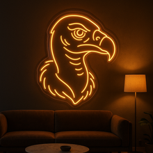 Load image into Gallery viewer, Vulture Head neon sign, Vulture neon sign, Bird of Prey neon sign
