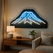 Load image into Gallery viewer, Mount Rainier Neon Sign – Pacific Northwest Mountain Silhouette Light Accent Feature
