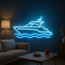 Load image into Gallery viewer, Motorboat Neon Sign, Powerboat Neon Sign, Speedboat Neon Sign
