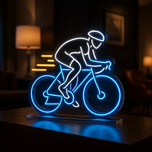 Load image into Gallery viewer, Cycling Neon Sign, Road Bike Racer Neon Sign, Bicycle Athlete Neon Sign Multicolor
