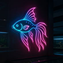 Load image into Gallery viewer, Tropical Fish Neon Sign, Island Reef Neon Sign, Saltwater Fish Neon Sign Multicolor
