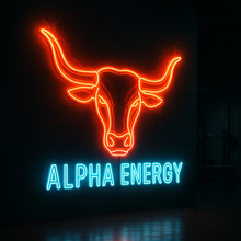 Load image into Gallery viewer, Alpha Energy Neon Sign, Bull Head Gym Neon Sign, Bodybuilding Muscle Neon Sign
