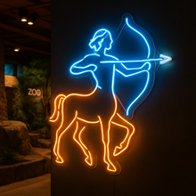 Load image into Gallery viewer, Centaur Neon Sign, Sagittarius Neon Sign, Mythic Archer Neon Sign
