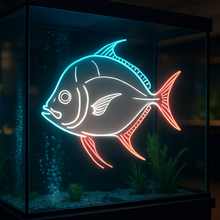 Load image into Gallery viewer, Aquarium Neon Sign, Tropical Fish Neon Sign, Goldfish Neon Sign Multicolor
