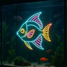Load image into Gallery viewer, Tropical Fish Neon Sign, Exotic Reef Fish Neon Sign, Coral Fish Neon Sign Multicolor
