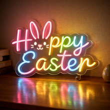 Load image into Gallery viewer, Multi-color Neon Sign,Happy Easter Neon Sign, Colorful Rainbow Neon Sign Multicolor
