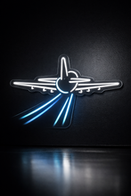 Load image into Gallery viewer, Takeoff Plane Neon Sign, Ascending Jet Neon Sign, Pilot Aircraft Neon Sign
