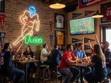 Load image into Gallery viewer, Custom Athlete Name Neon Sign, Sports Name Neon Sign,Football Player Neon Sign
