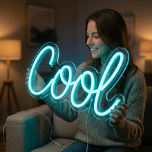 Load image into Gallery viewer, Cool Neon Sign, Cool Quote Neon Sign, Cool Word Neon Sign, Cool Light Neon Sign
