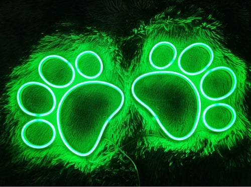 Dog Paw Neon Sign, Paw Led Sign, Animal Neon Sign, Pet Neon Sign, Bedroom Decor, Custom Neon Sign, Gift For Lover, Wall Art, Wall Neon Sign