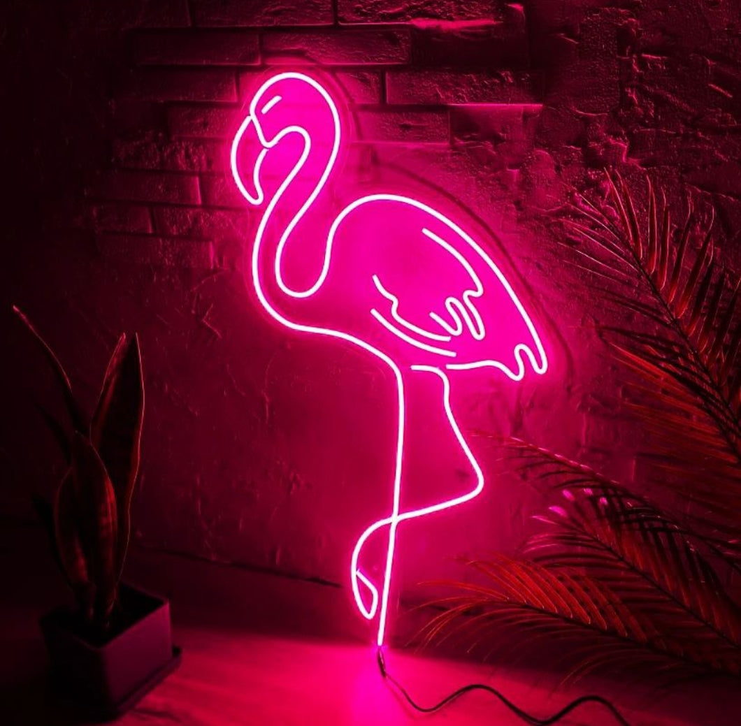 Flamingo neon sign, bird Led Sign , Neon home Sign, Wall Decor, Wall Sign, animal neon sign, home neon sign, bedroom led neon sign