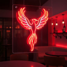 Load image into Gallery viewer, Phoenix Neon Sign, Rising firebird neon sign, Mythic phoenix neon sign

