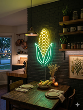 Load image into Gallery viewer, Corn Cob neon sign, Sweet Corn neon sign, Corn Ear neon sign
