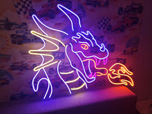 Load image into Gallery viewer, Dragon neon sign, Dragon Head Neon, Dragon Shape Neon Sign, Year of The Dragon Sign, Dragon Wall Decor Sign, New Year Decoration
