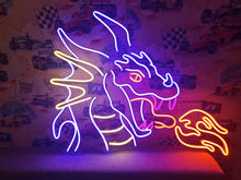 Load image into Gallery viewer, Dragon neon sign, Dragon Head Neon, Dragon Shape Neon Sign, Year of The Dragon Sign, Dragon Wall Decor Sign, New Year Decoration
