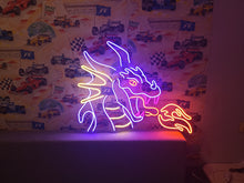 Load image into Gallery viewer, Dragon neon sign, Dragon Head Neon, Dragon Shape Neon Sign, Year of The Dragon Sign, Dragon Wall Decor Sign, New Year Decoration
