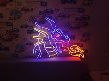 Load image into Gallery viewer, Dragon neon sign, Dragon Head Neon, Dragon Shape Neon Sign, Year of The Dragon Sign, Dragon Wall Decor Sign, New Year Decoration
