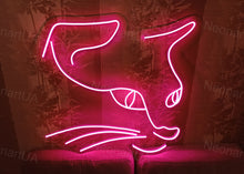 Load image into Gallery viewer, Cat animal neon sign home decor,pet cat neon sign home decor, cat animal neon sign led decor, kitty LED Neon Light Sign, Custom Neon Sign
