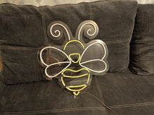 Load image into Gallery viewer, Bee neon sign, Honey neon sign, baby decor, Housewarming bedroom decor lamp, Nursery led neon sign
