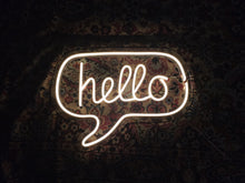 Load image into Gallery viewer, Hello neon sign, hello led light sign
