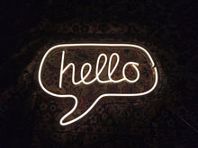 Load image into Gallery viewer, Hello neon sign, hello led light sign

