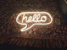 Load image into Gallery viewer, hello neon sign
