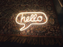 Load image into Gallery viewer, Hello neon sign, hello led light sign
