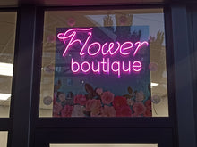 Load image into Gallery viewer, Flower boutique neon sign
