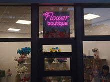 Load image into Gallery viewer, Flower neon sign, flower shop neon sign, Flower boutique neon sign, Custom neon sign Flower boutique, Flower boutique LED neon sign

