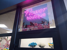 Load image into Gallery viewer, Flower neon sign, flower shop neon sign, Flower boutique neon sign, Custom neon sign Flower boutique, Flower boutique LED neon sign
