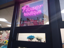 Load image into Gallery viewer, Flower neon sign, flower shop neon sign, Flower boutique neon sign, Custom neon sign Flower boutique, Flower boutique LED neon sign
