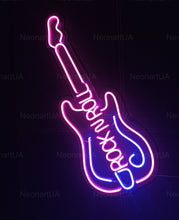 Load image into Gallery viewer, Guitar Neon Sign , Guitar Gifts neon sign, rock music Neon Sign, rock n roll Neon Sign, Music Lover Gift, Guitarist Gifts
