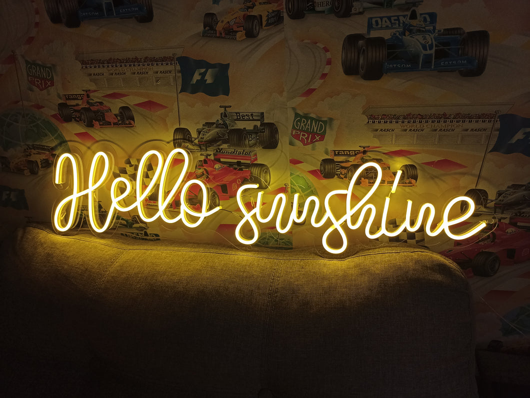 Hello sunshine neon sign, Hello sunshine led light sign, hello gorgeous neon sign, Hello Sunshine neon sign, gift for her neon sign