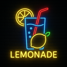 Load image into Gallery viewer, Lemonade Neon Sign – Lemon Drink Neon Light for Bar
