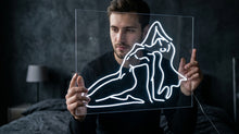 Load image into Gallery viewer, Woman body neon sign, Body neon sign, Body led sign, Woman body led light, Lady neon sign, Neon sign bedroom girl
