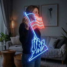 Load image into Gallery viewer, Marine Corps Memorial Neon Sign, Marine Memorial Neon Sign, Tribute Neon Sign

