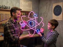 Load image into Gallery viewer, Atom - LED Neon Sign, Molecule neon sign, molecule neon light, human molecule led sign
