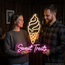 Load image into Gallery viewer, Sweet Treats Ice Cream Neon Sign, Ice Cream Neon Sign, Sweet Treats Neon Sign

