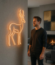 Load image into Gallery viewer, Antelope neon sign, Gazelle neon sign, Wild Antelope neon sign
