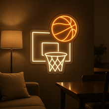 Load image into Gallery viewer, Basketball Backboard Neon Sign, Hoop Neon Sign, Court Ball Neon Sign
