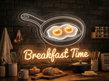 Load image into Gallery viewer, Fried Egg Neon Sign, Breakfast Neon Sign, Sunny Side Up Neon Sign
