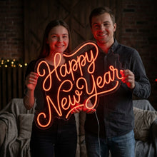 Load image into Gallery viewer, Happy New Year Neon Sign, New Year Party Neon Sign, Celebration Neon Sign
