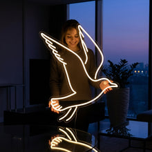 Load image into Gallery viewer, Franklin's Gull Neon Sign, Prairie gull neon sign, Black-headed gull neon sign
