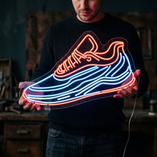 Load image into Gallery viewer, Sneakers neon sign, Running Shoes neon sign, Athletic Footwear neon sign Multicolor
