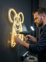 Load image into Gallery viewer, Moth Neon Sign, Luna wing neon sign, Forest insect neon sign, Antennae neon sign
