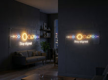 Load image into Gallery viewer, Stay aligned neon sign, Solar system neon sign, Planet alignment neon sign
