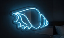 Load image into Gallery viewer, Seashell Neon Sign, Sea Shell Neon Sign, Shell Shape Neon Sign
