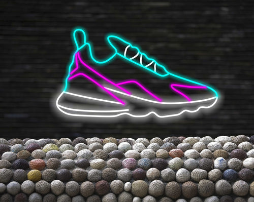 Neon sport Shoe Sign, Sneaker Neon Sign, Neon sports shoe signage